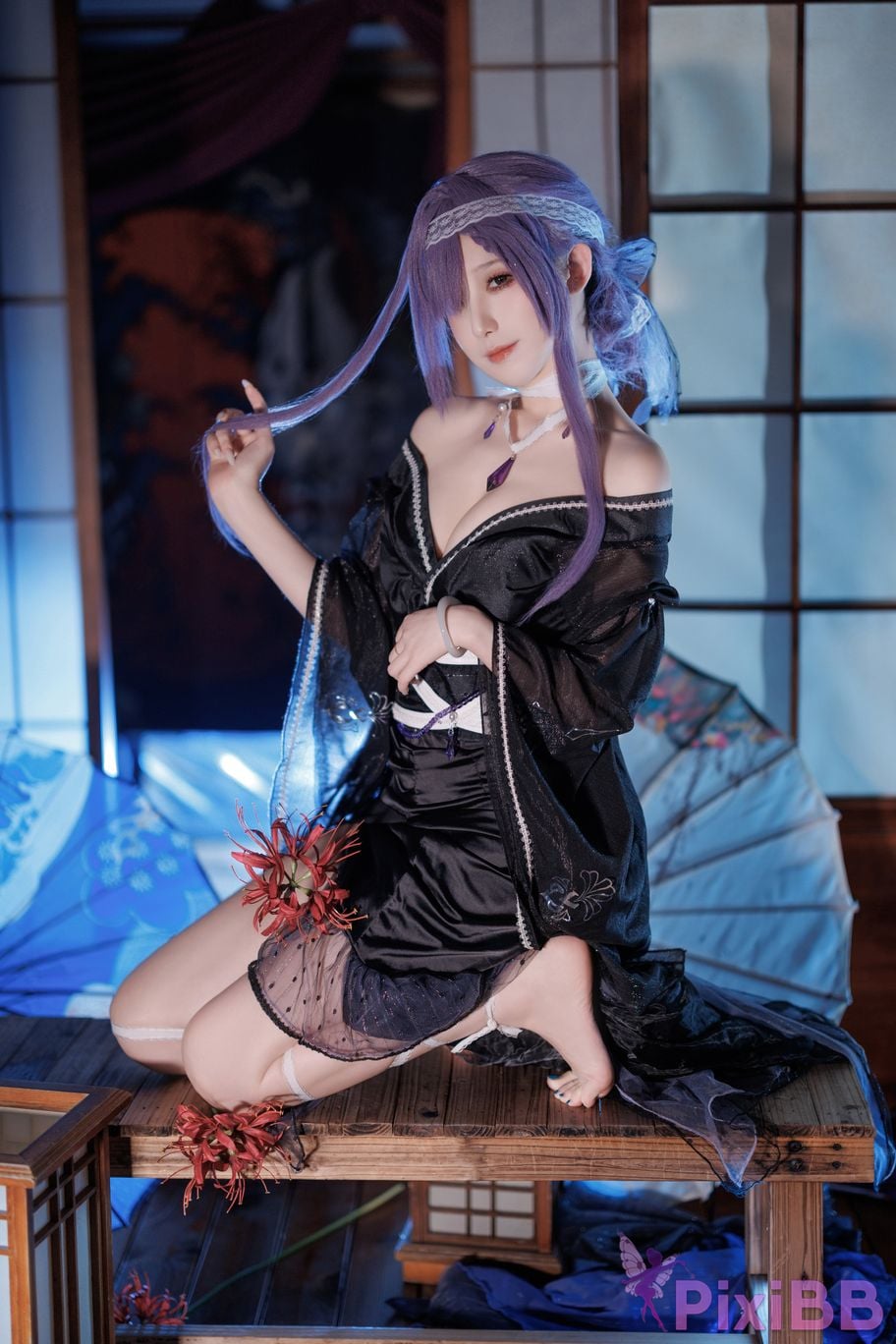 Cosplayer Fengjiang v azur lane Asama PixiBB.COM 009