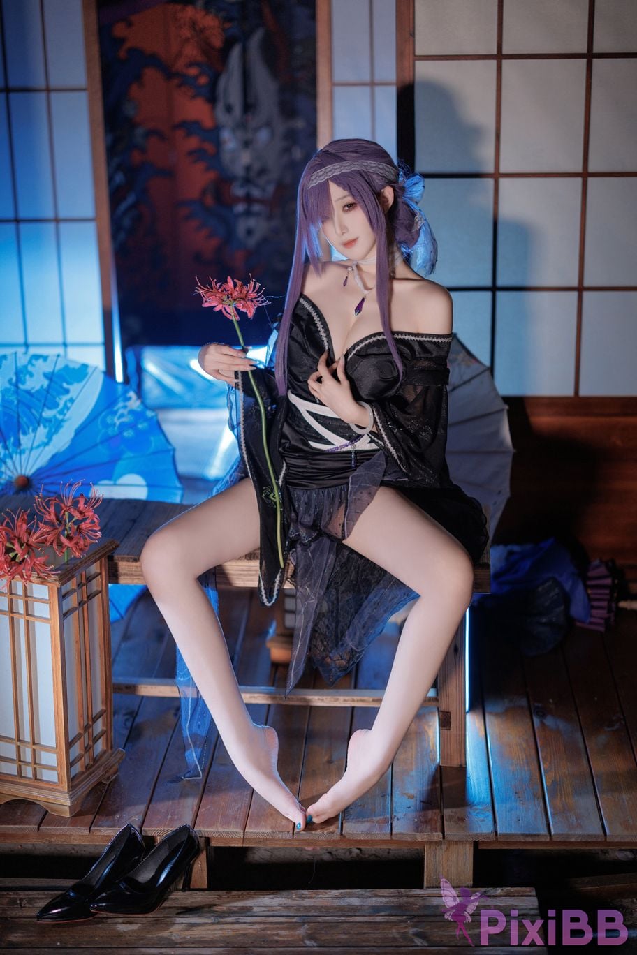Cosplayer Fengjiang v azur lane Asama PixiBB.COM 011