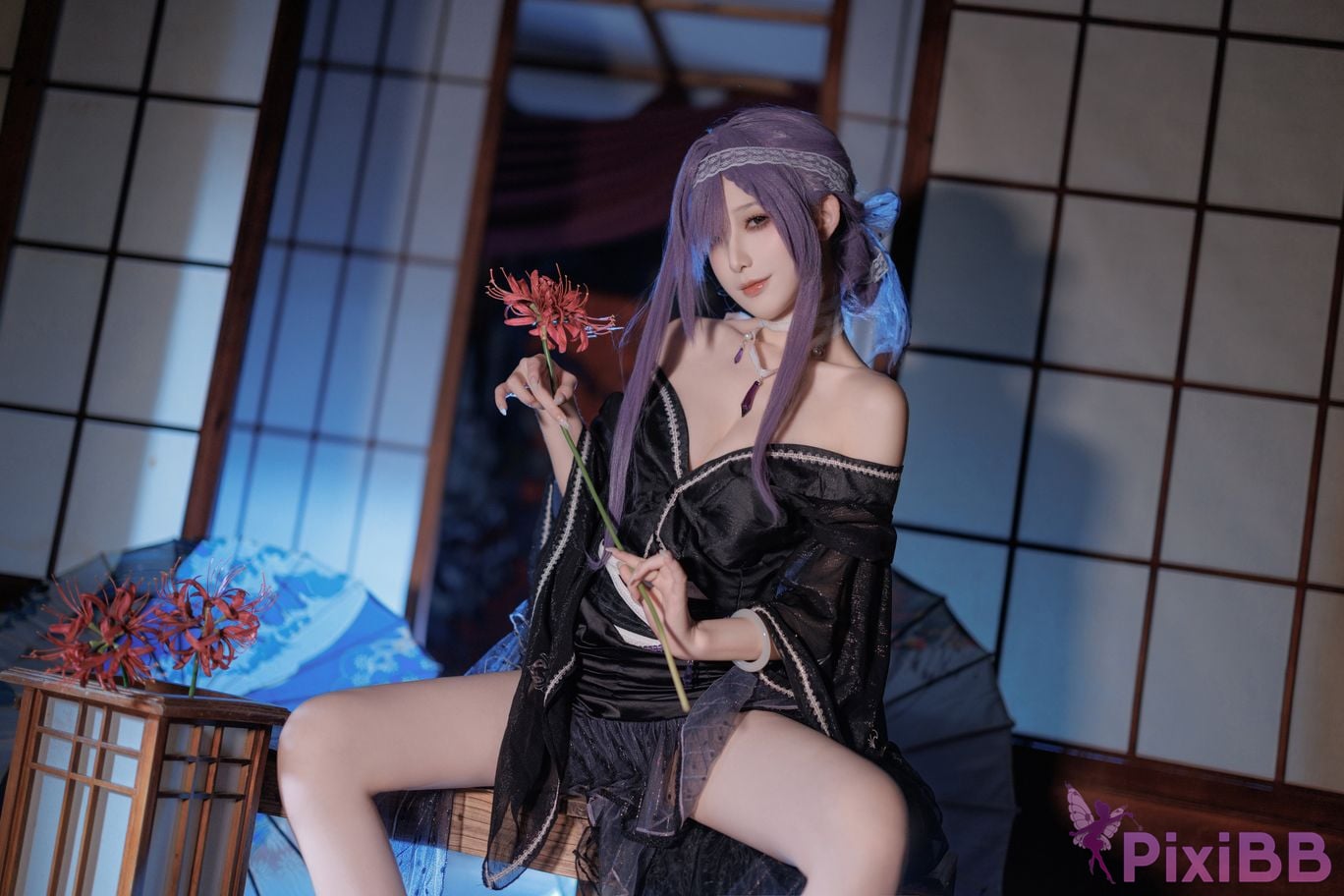 Cosplayer Fengjiang v azur lane Asama PixiBB.COM 012