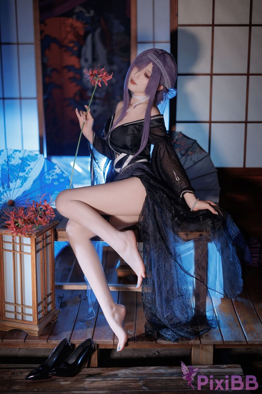 Cosplayer Fengjiang v azur lane Asama PixiBB.COM 013