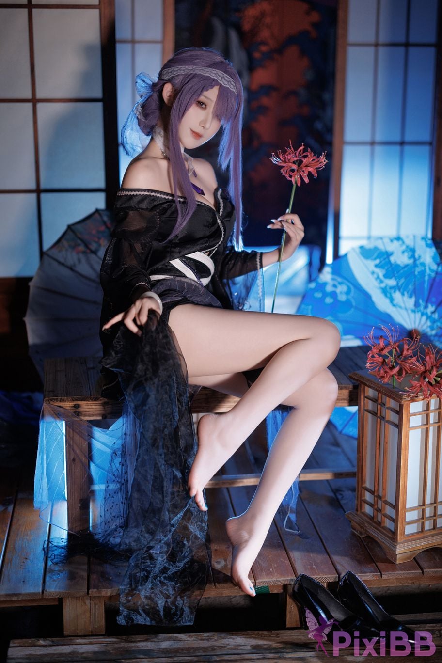 Cosplayer Fengjiang v azur lane Asama PixiBB.COM 014