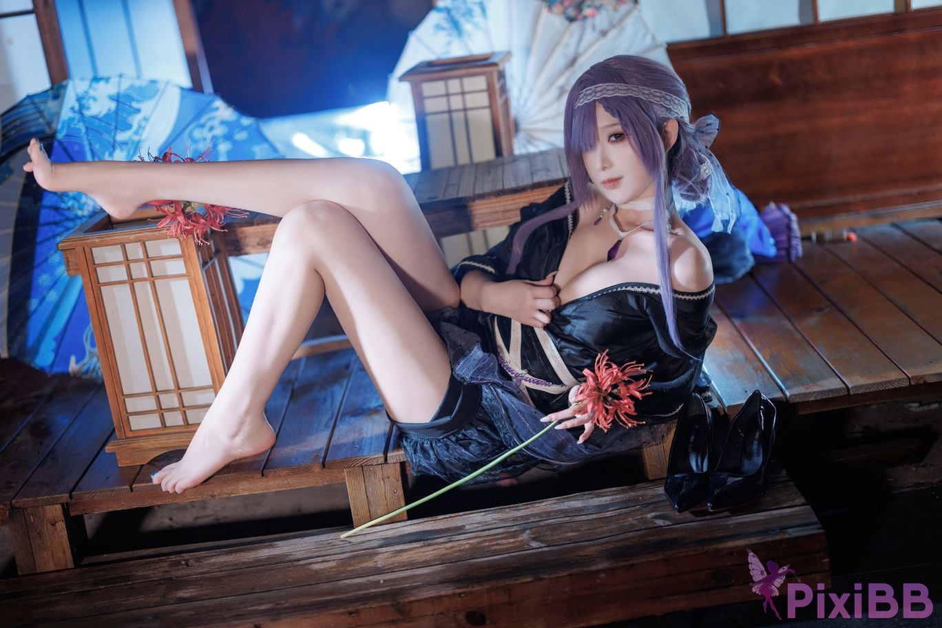 Cosplayer Fengjiang v azur lane Asama PixiBB.COM 017