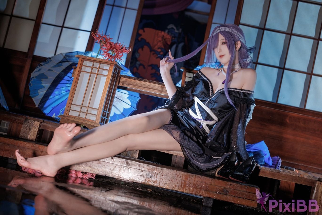 Cosplayer Fengjiang v azur lane Asama PixiBB.COM 019