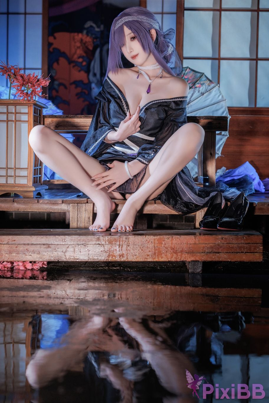 Cosplayer Fengjiang v azur lane Asama PixiBB.COM 020