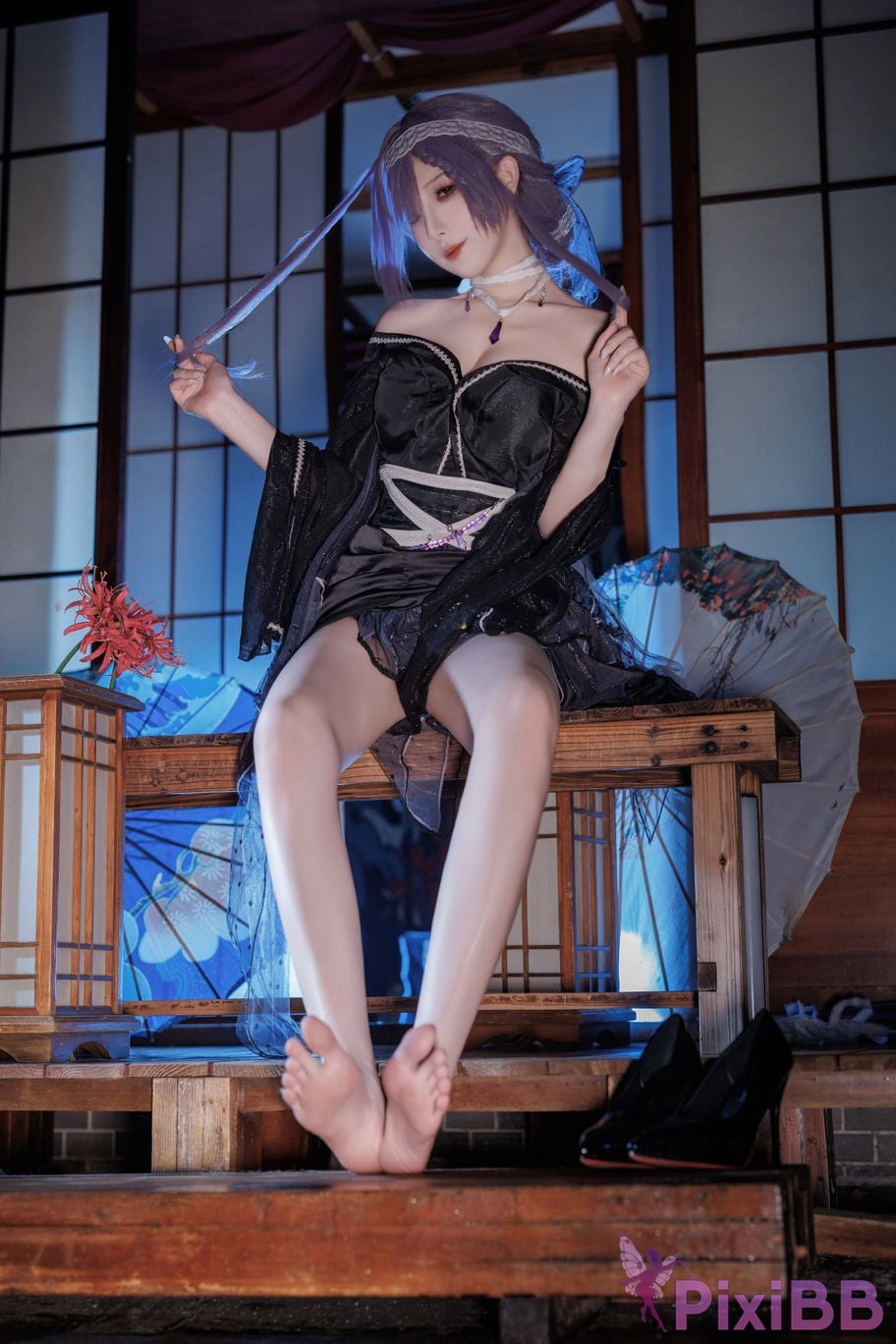 Cosplayer Fengjiang v azur lane Asama PixiBB.COM 024