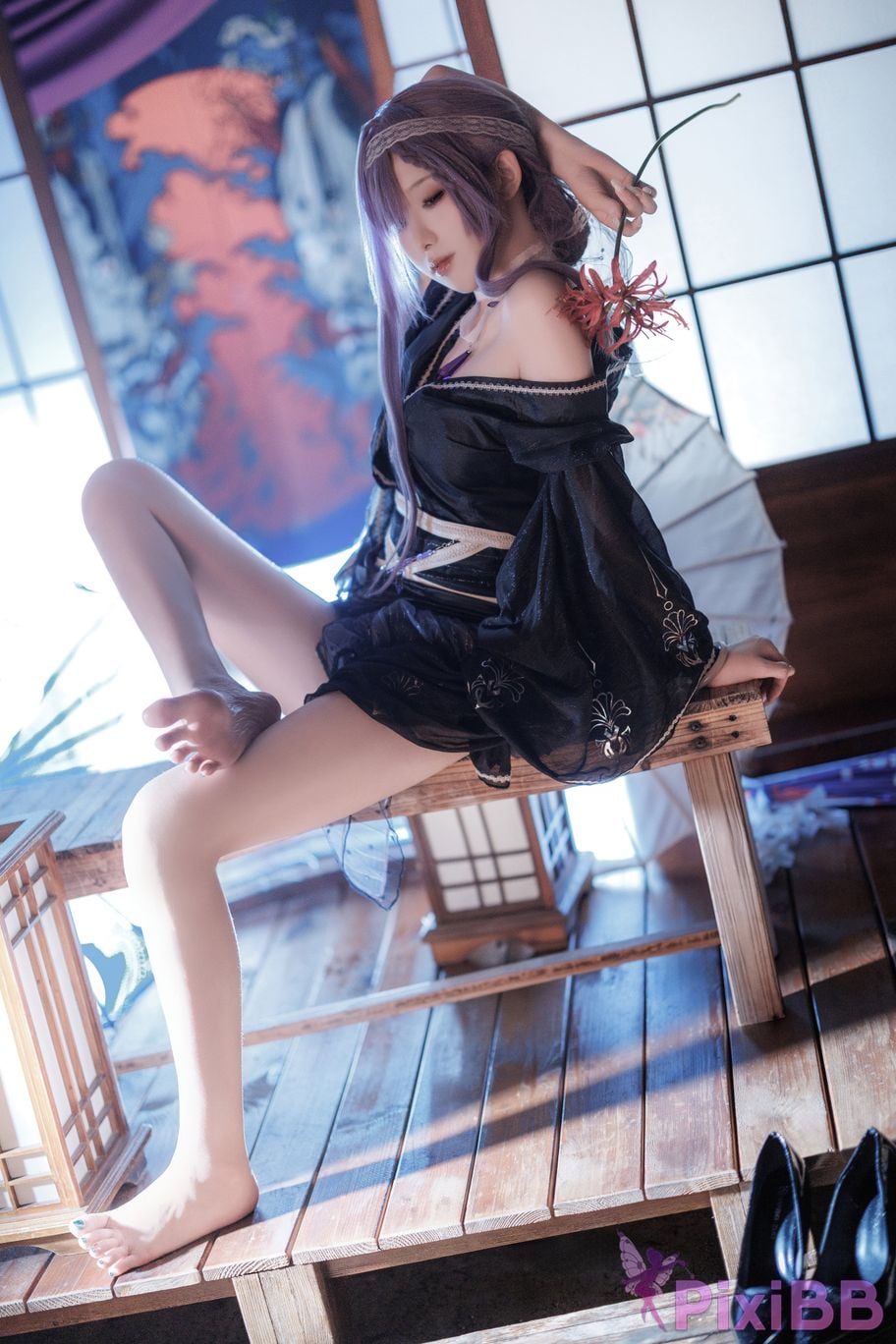 Cosplayer Fengjiang v azur lane Asama PixiBB.COM 026
