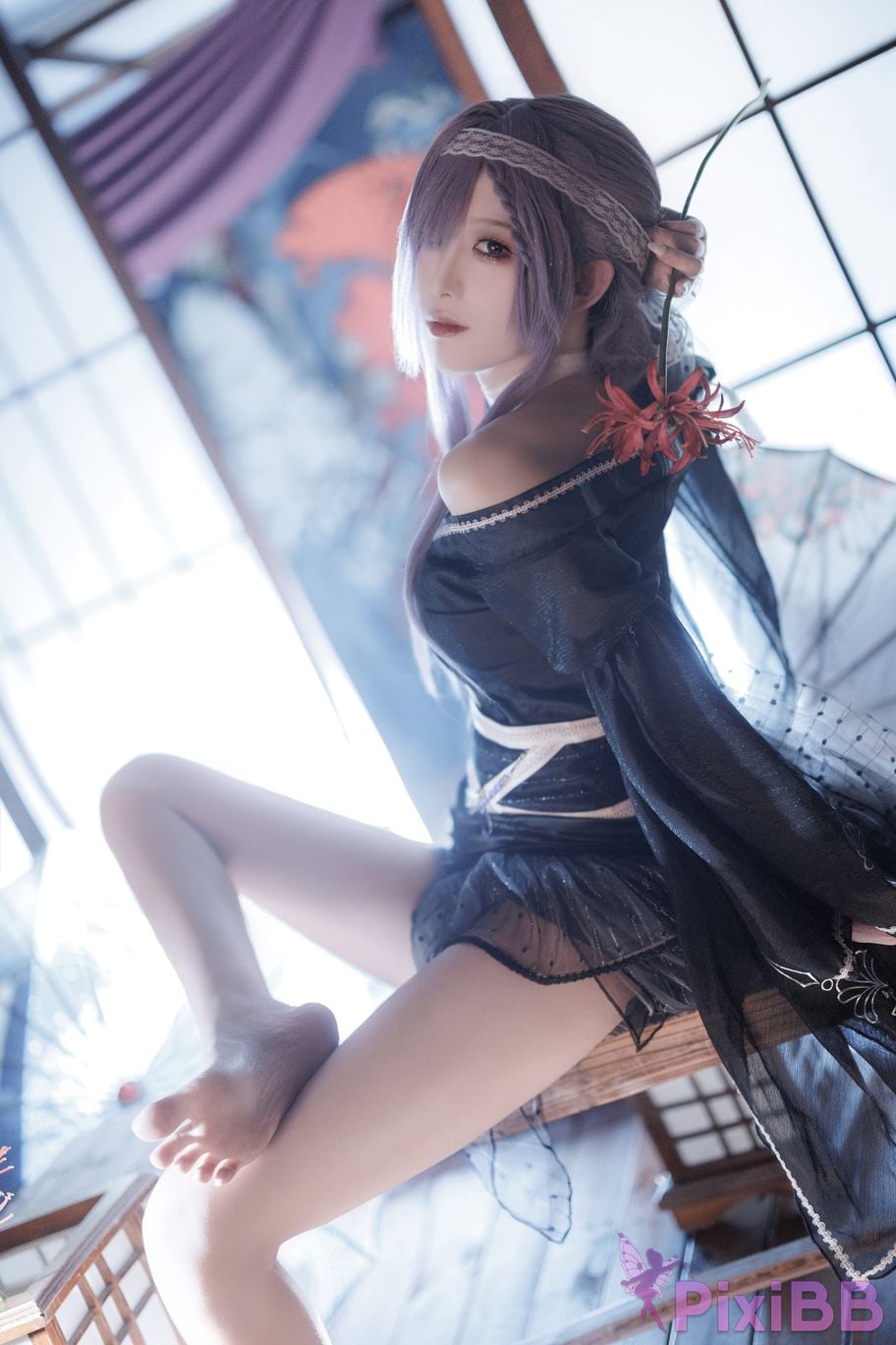 Cosplayer Fengjiang v azur lane Asama PixiBB.COM 027