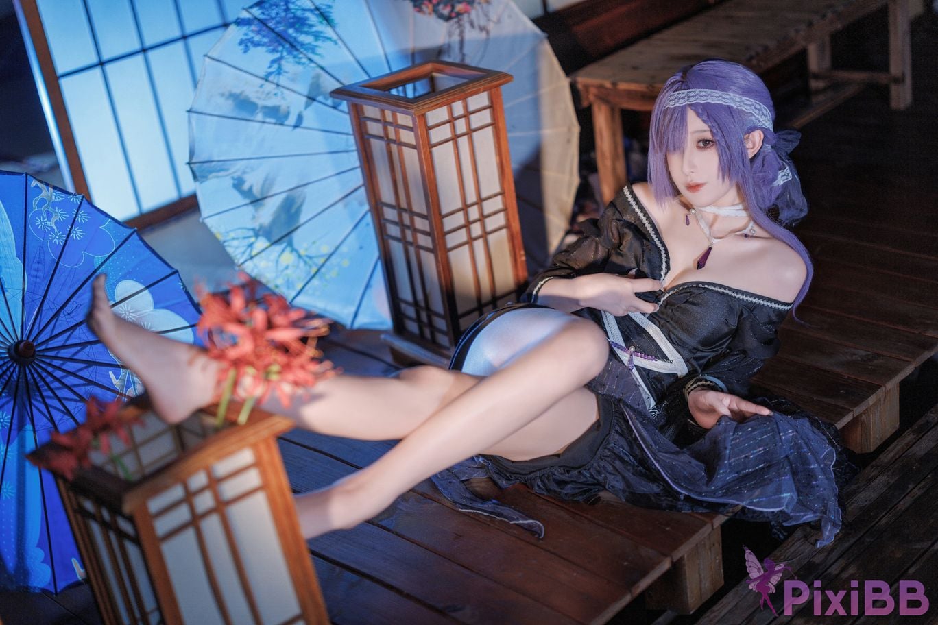 Cosplayer Fengjiang v azur lane Asama PixiBB.COM 028