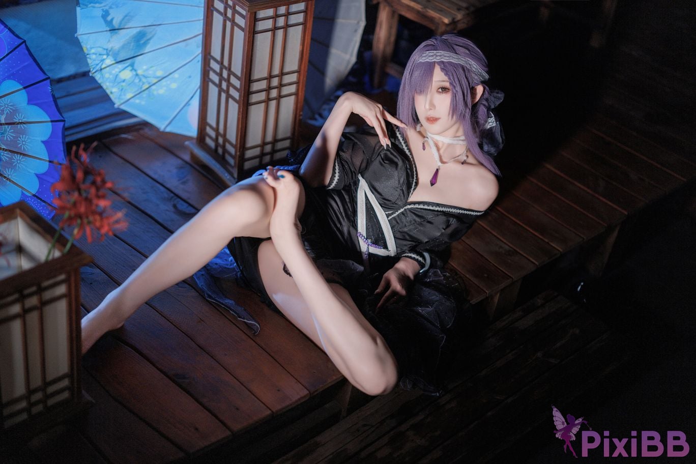Cosplayer Fengjiang v azur lane Asama PixiBB.COM 029