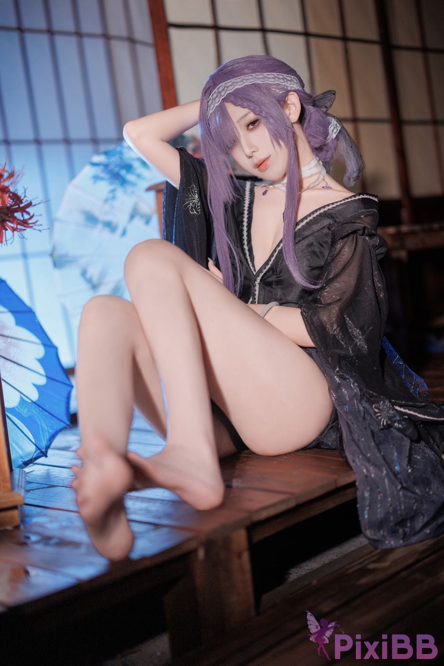 Cosplayer Fengjiang v azur lane Asama PixiBB.COM 032