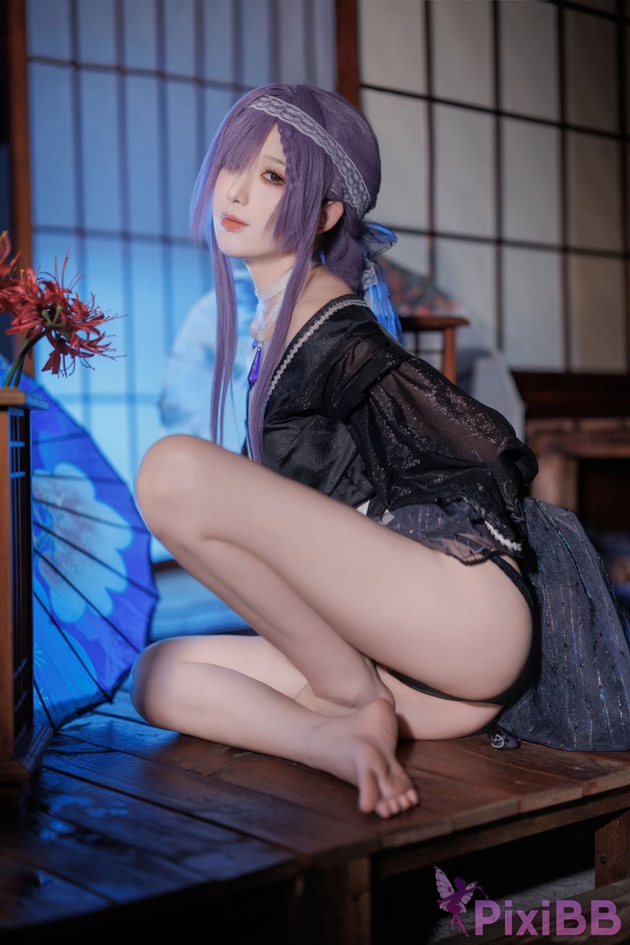 Cosplayer Fengjiang v azur lane Asama PixiBB.COM 033