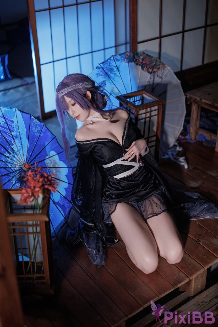 Cosplayer Fengjiang v azur lane Asama PixiBB.COM 036
