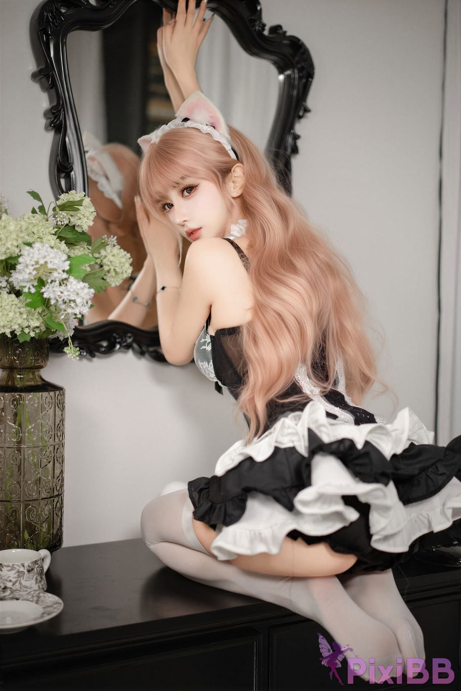 Cosplayer Expired rice noodles kitten maid PixiBB.COM 028