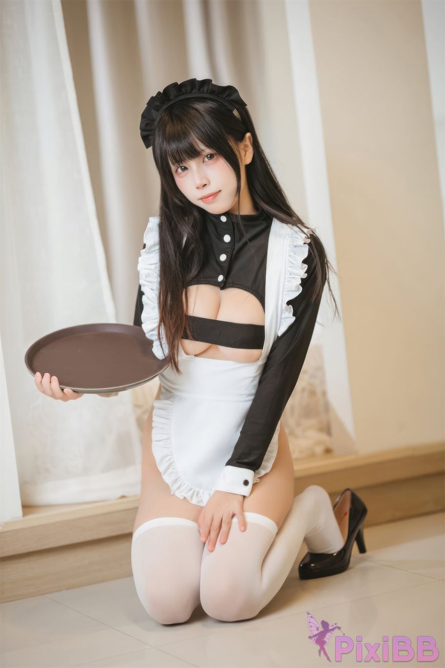 Cosplay Three No Type High Square Maid PixiBB.COM 002