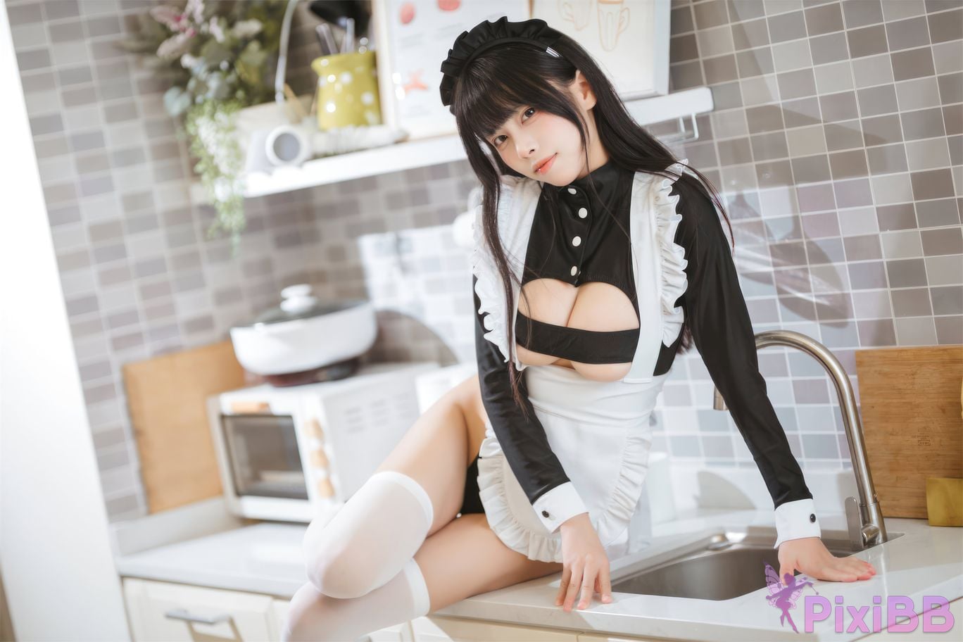 Cosplay Three No Type High Square Maid PixiBB.COM 038