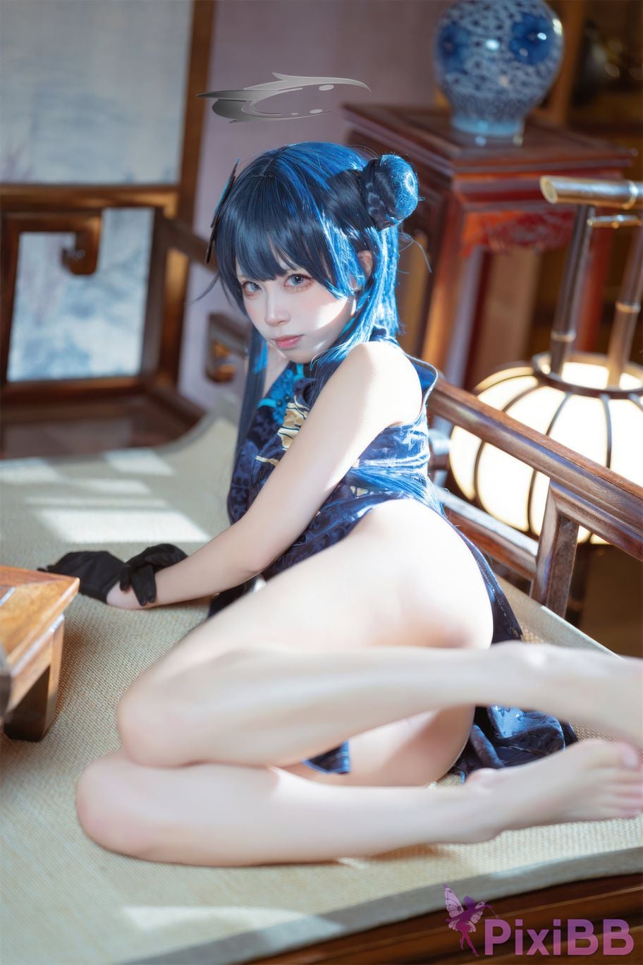 Cosplay Three None Type Blue Archives Longhua Feisaki Cheongsam PixiBB.COM 027