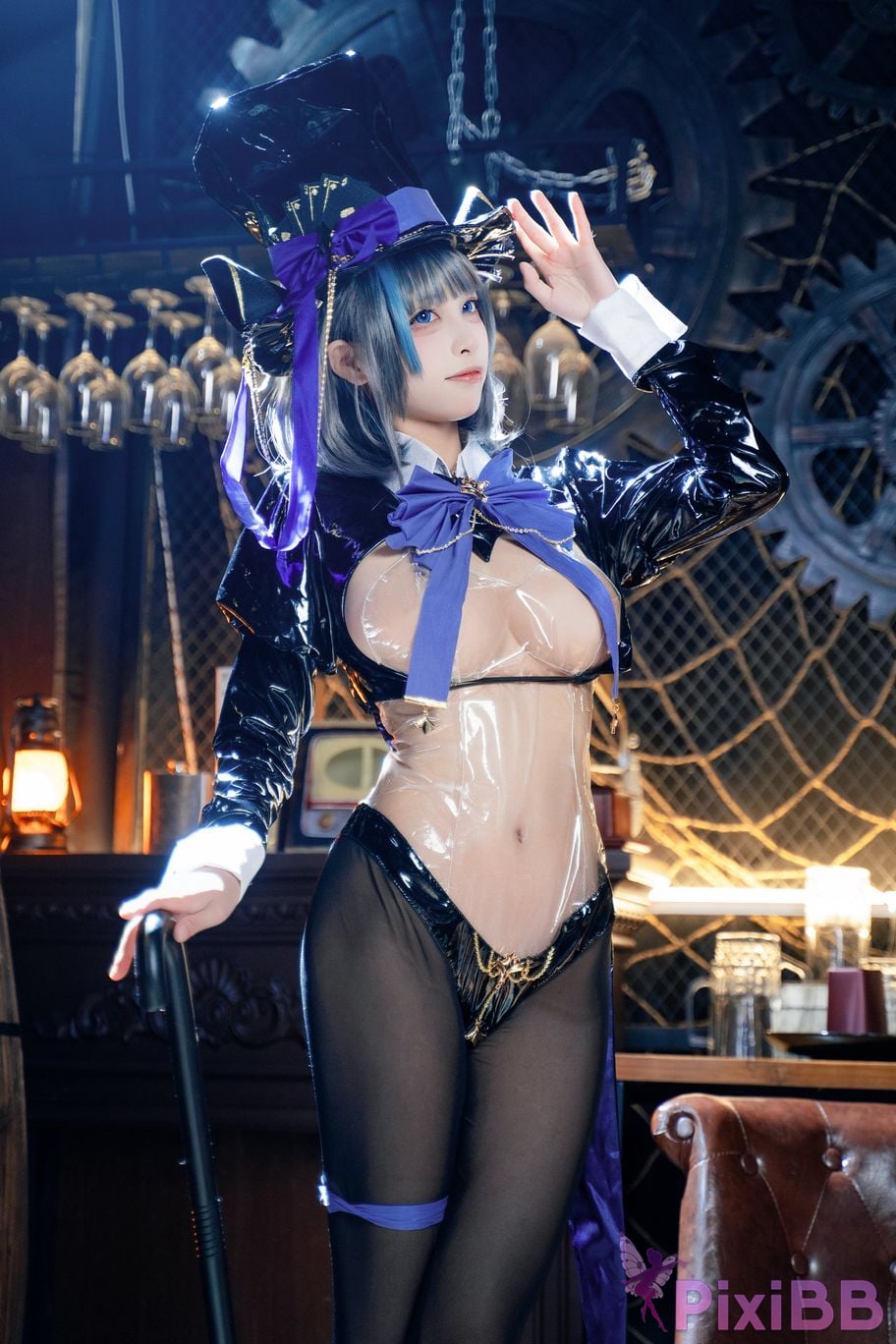 Cosplay Three No Type Azur Blue Route Cheshires Gorgeous Night Dream PixiBB.COM 003