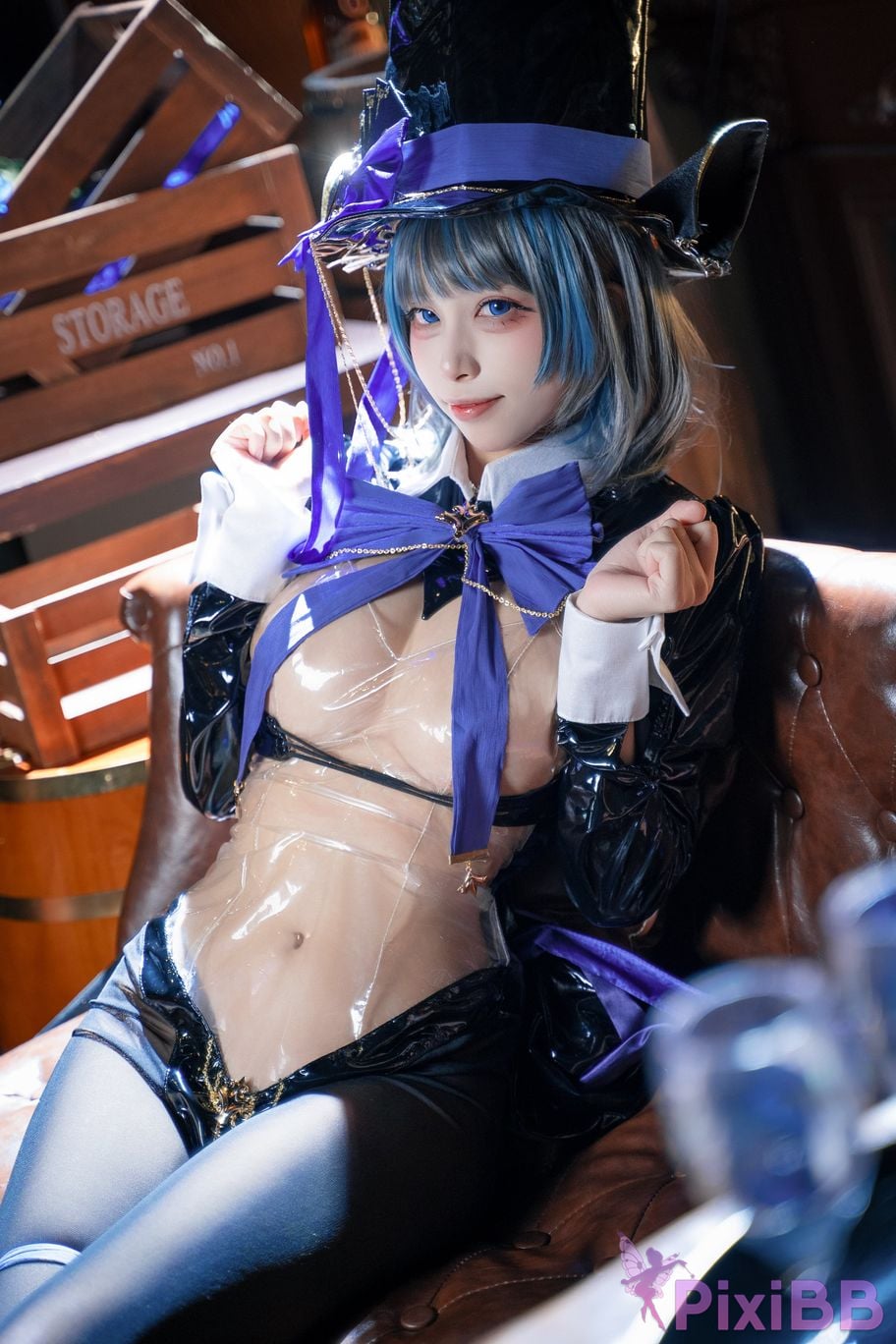 Cosplay Three No Type Azur Blue Route Cheshires Gorgeous Night Dream PixiBB.COM 027