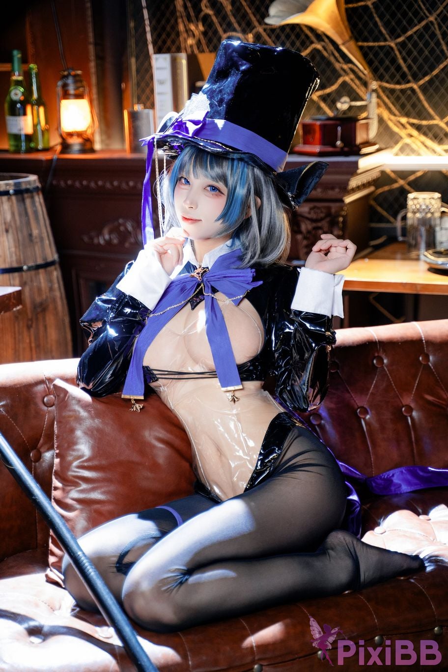 Cosplay Three No Type Azur Blue Route Cheshires Gorgeous Night Dream PixiBB.COM 037