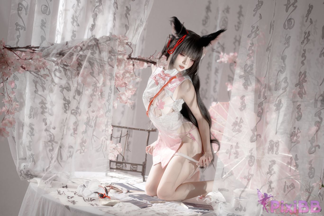 Cosplayer Zhiyue Etsu ko Nagato cheongsam PixiBB.COM 009