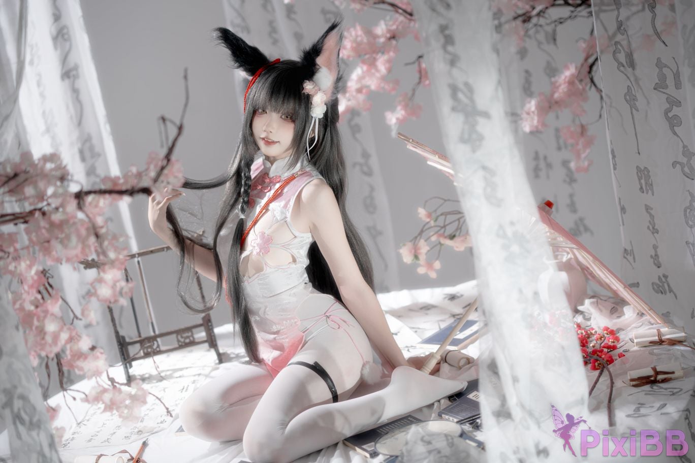 Cosplayer Zhiyue Etsu ko Nagato cheongsam PixiBB.COM 018