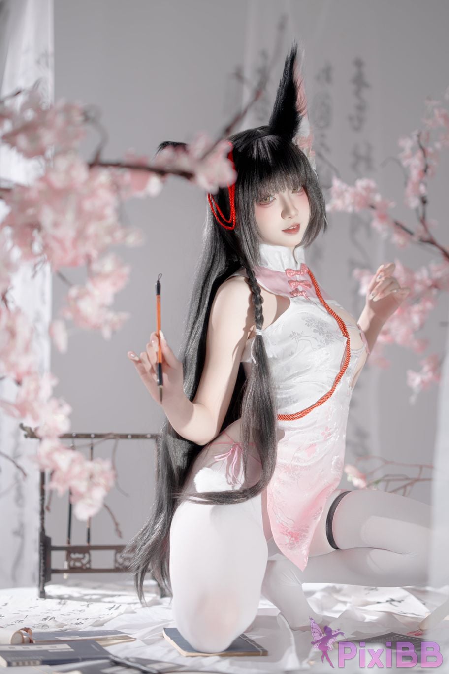 Cosplayer Zhiyue Etsu ko Nagato cheongsam PixiBB.COM 025