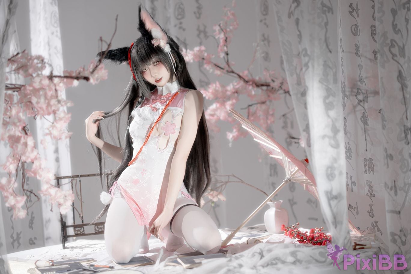 Cosplayer Zhiyue Etsu ko Nagato cheongsam PixiBB.COM 026