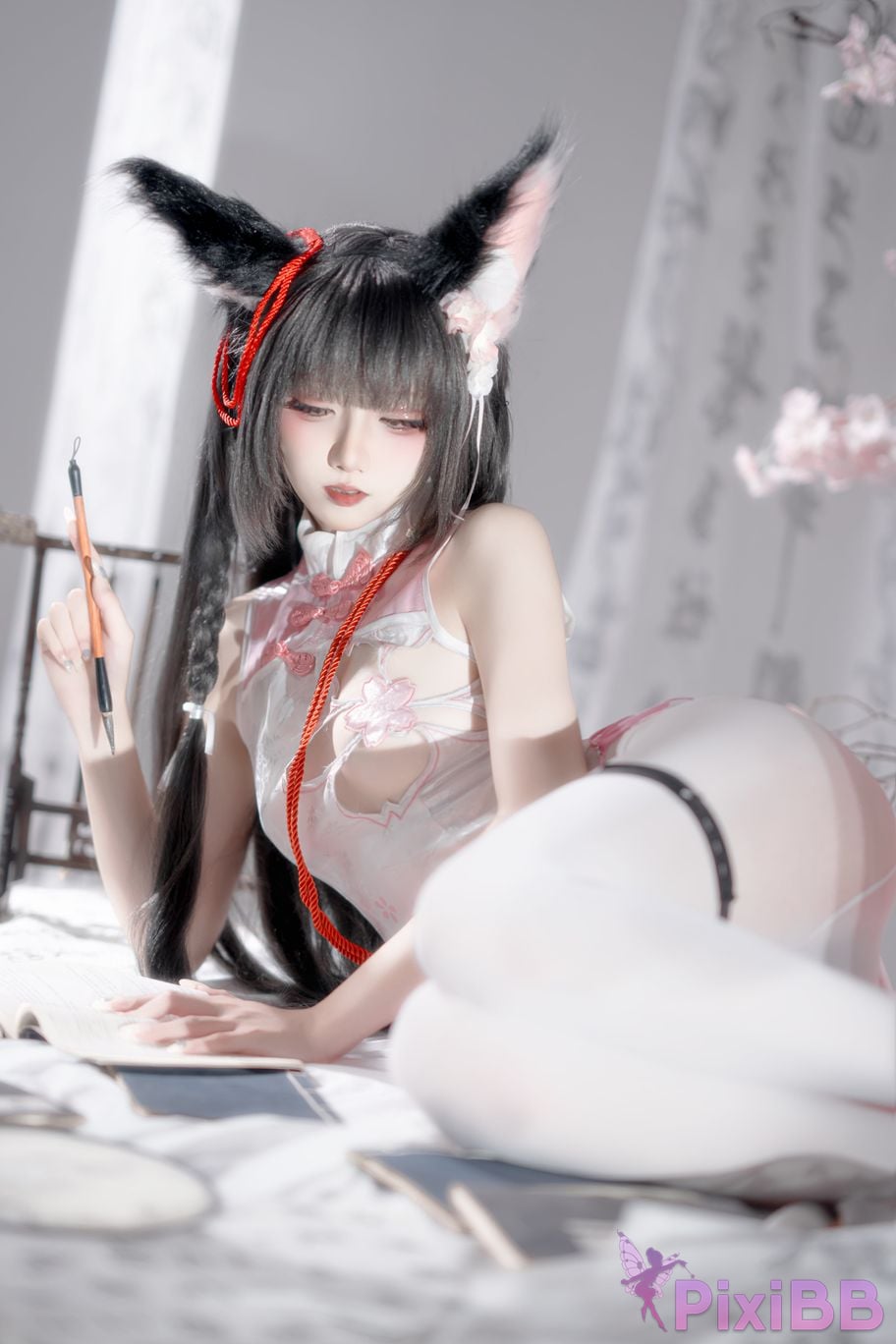 Cosplayer Zhiyue Etsu ko Nagato cheongsam PixiBB.COM 027