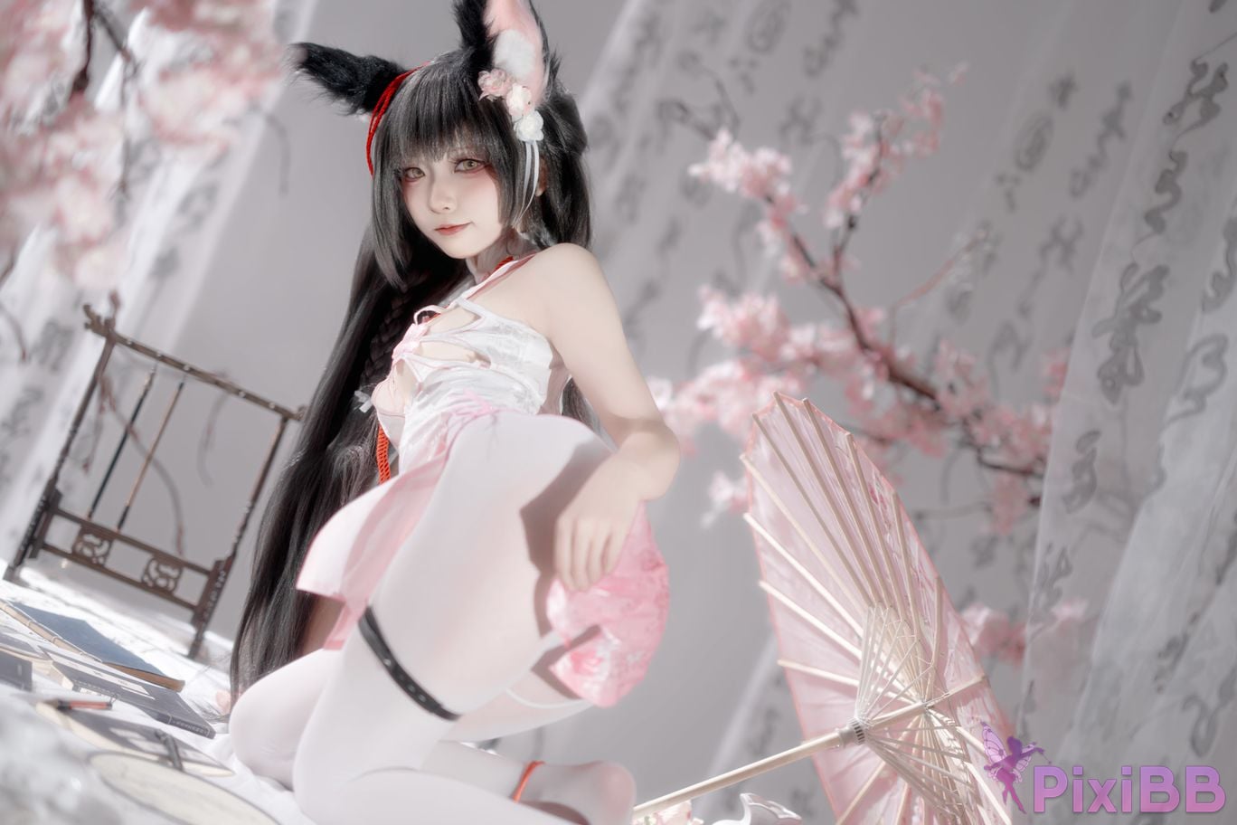 Cosplayer Zhiyue Etsu ko Nagato cheongsam PixiBB.COM 032