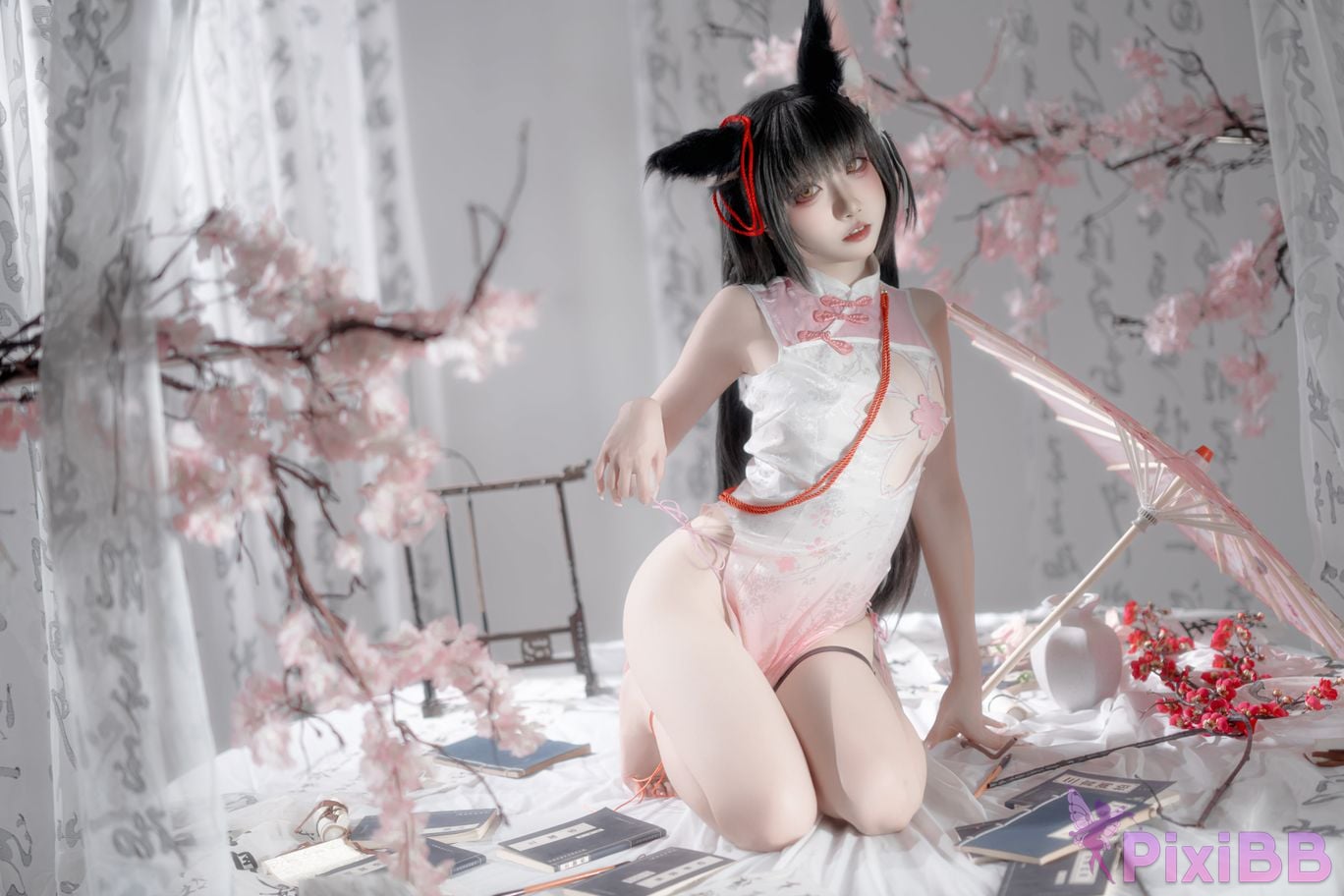 Cosplayer Zhiyue Etsu ko Nagato cheongsam PixiBB.COM 038