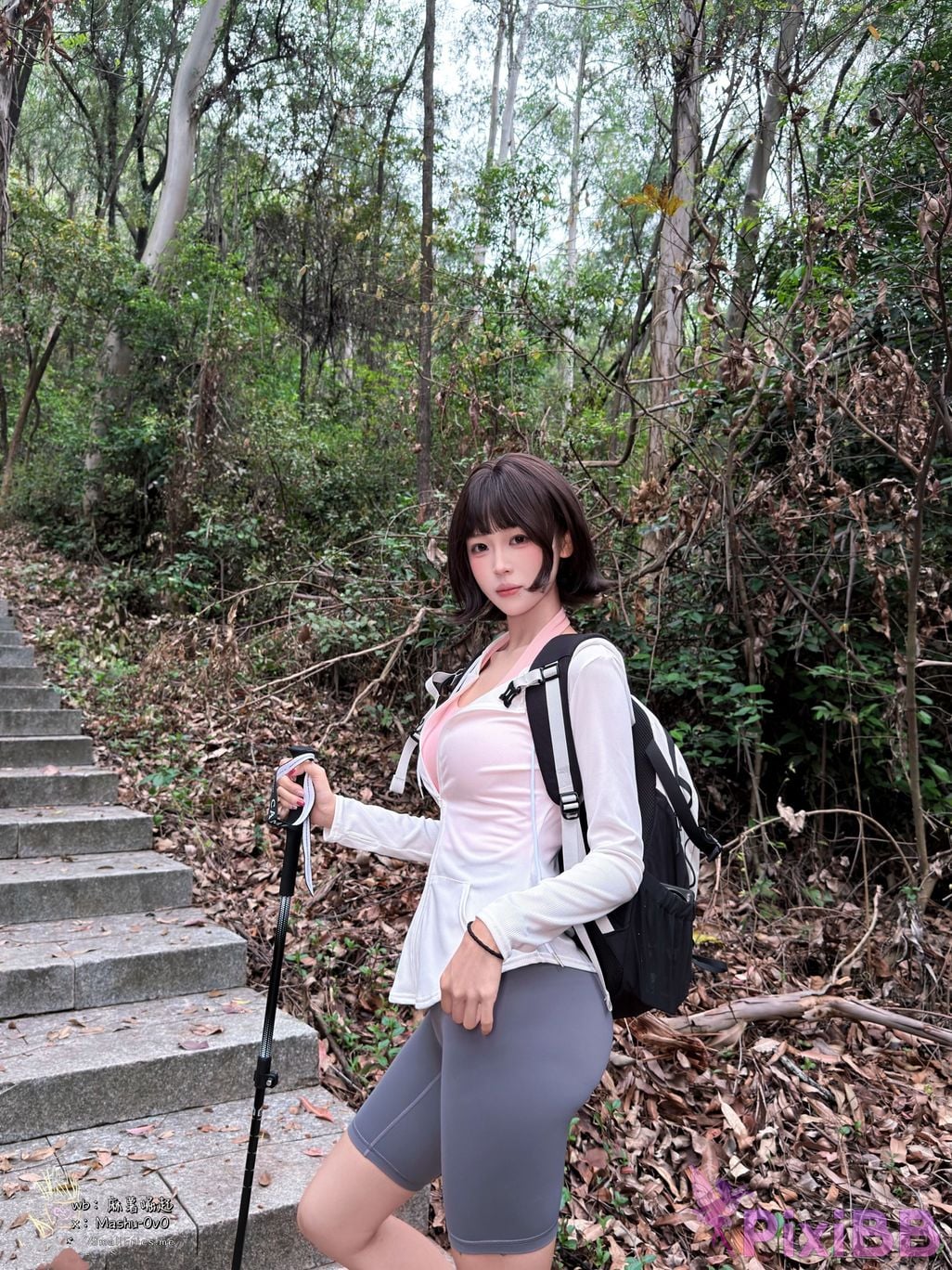 Cosplayer Mochi is delicious Girlfriends Mountaineering Diary PixiBB.COM 007