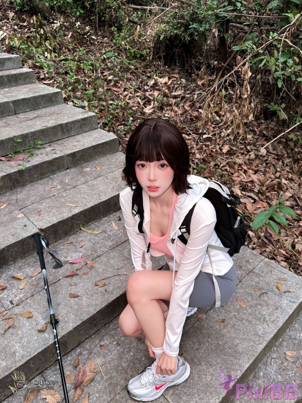 Cosplayer Mochi is delicious Girlfriends Mountaineering Diary PixiBB.COM 014