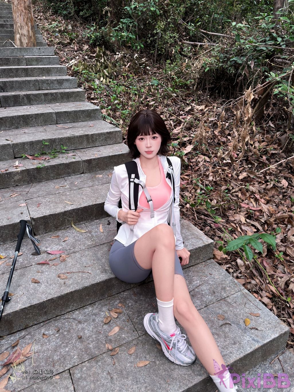 Cosplayer Mochi is delicious Girlfriends Mountaineering Diary PixiBB.COM 017