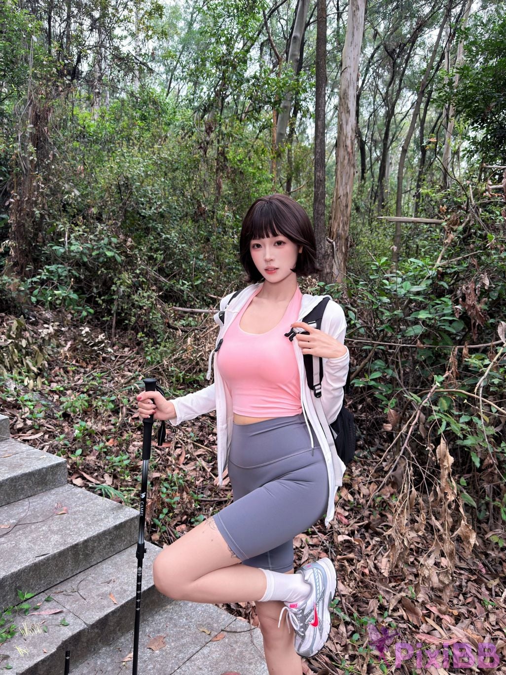Cosplayer Mochi is delicious Girlfriends Mountaineering Diary PixiBB.COM 024