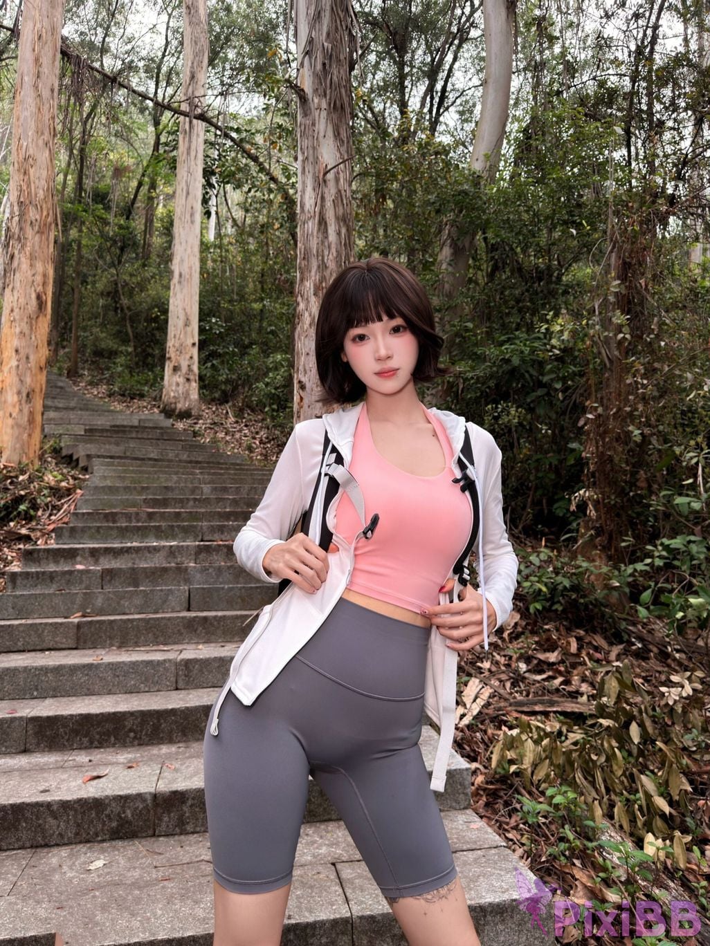 Cosplayer Mochi is delicious Girlfriends Mountaineering Diary PixiBB.COM 025