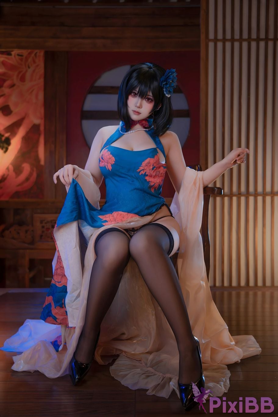 Cosplayer qin kuai Jianwu cheongsam PixiBB.COM 007