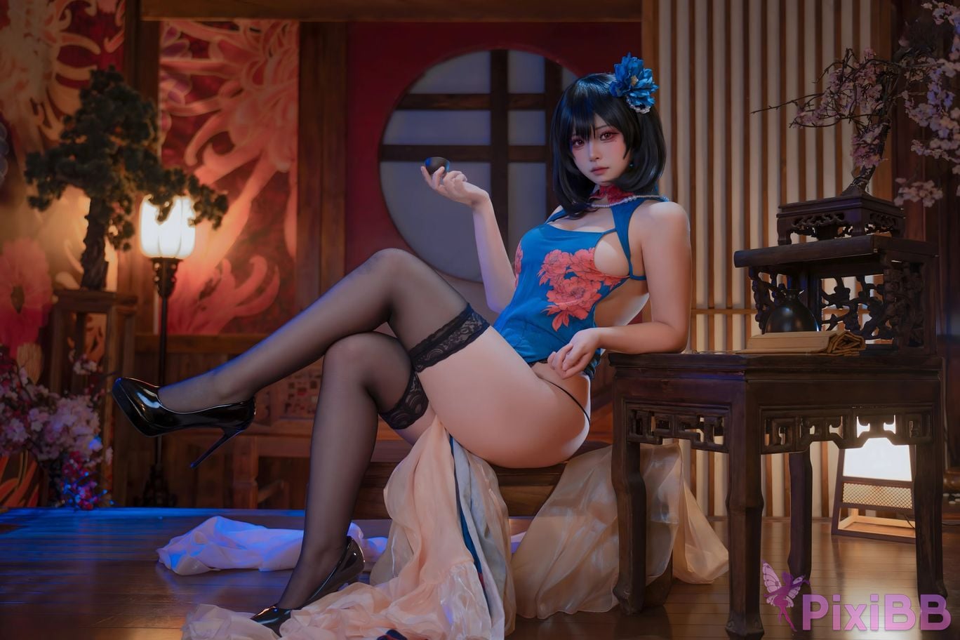 Cosplayer qin kuai Jianwu cheongsam PixiBB.COM 012