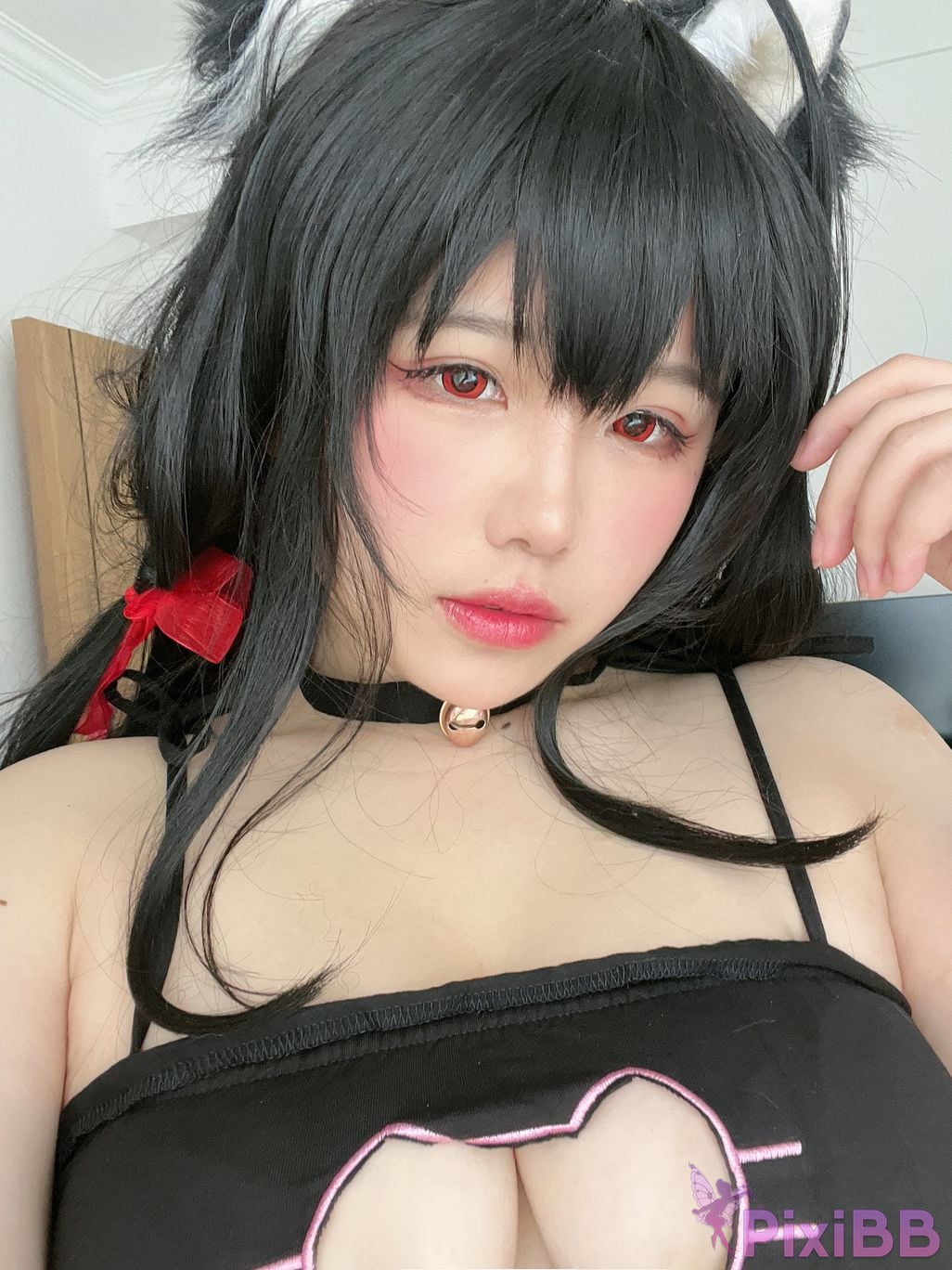 Cosplayer Ah Ban is very happy today azur lane Dafeng cat PixiBB.COM 022
