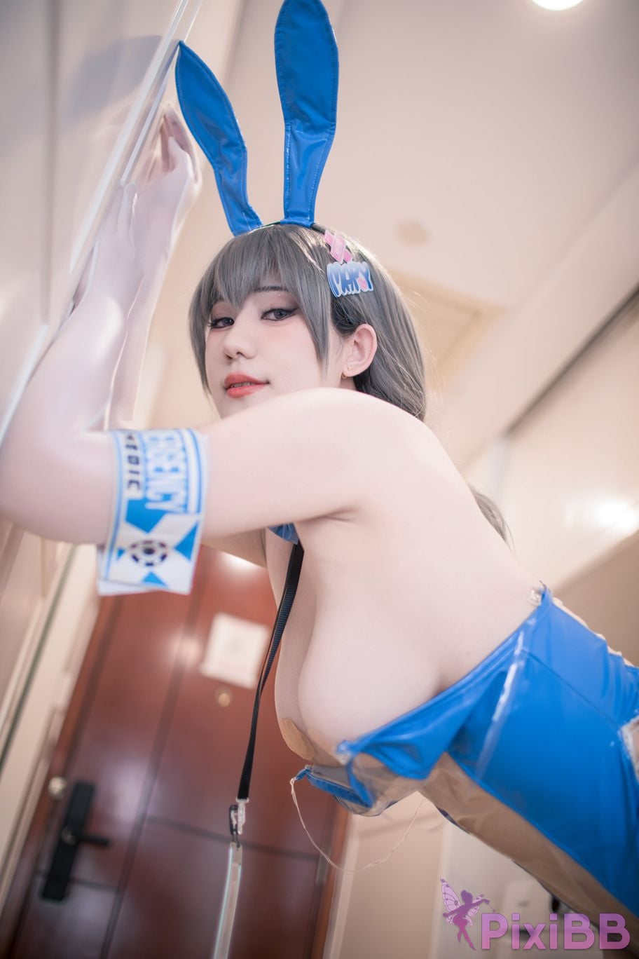 Coser Xing lan shi lan lan jiao lan mei ya Nikke PixiBB.COM 011