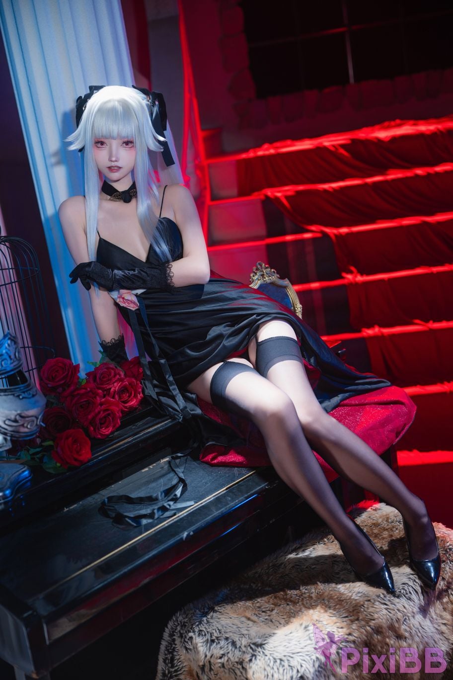 Cosplayer Big roll small Beautiful Girl Wanhua Mirror Bons Mist Branch Dress PixiBB.COM 013