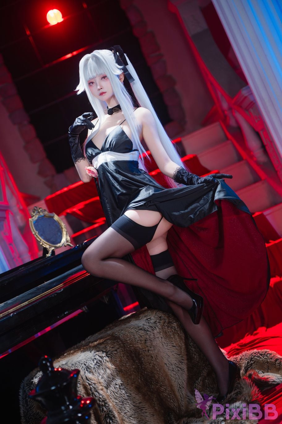Cosplayer Big roll small Beautiful Girl Wanhua Mirror Bons Mist Branch Dress PixiBB.COM 016