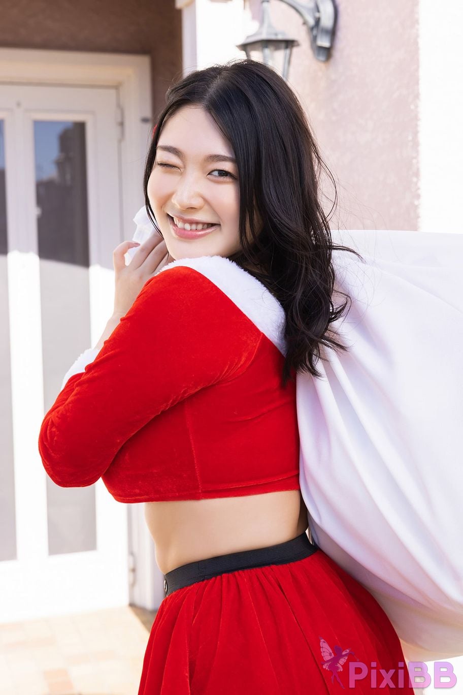 Japanese Idol Fubuki Kei Asa Gei Secret digital photo book J Cup Santa has arrived PixiBB.COM 002
