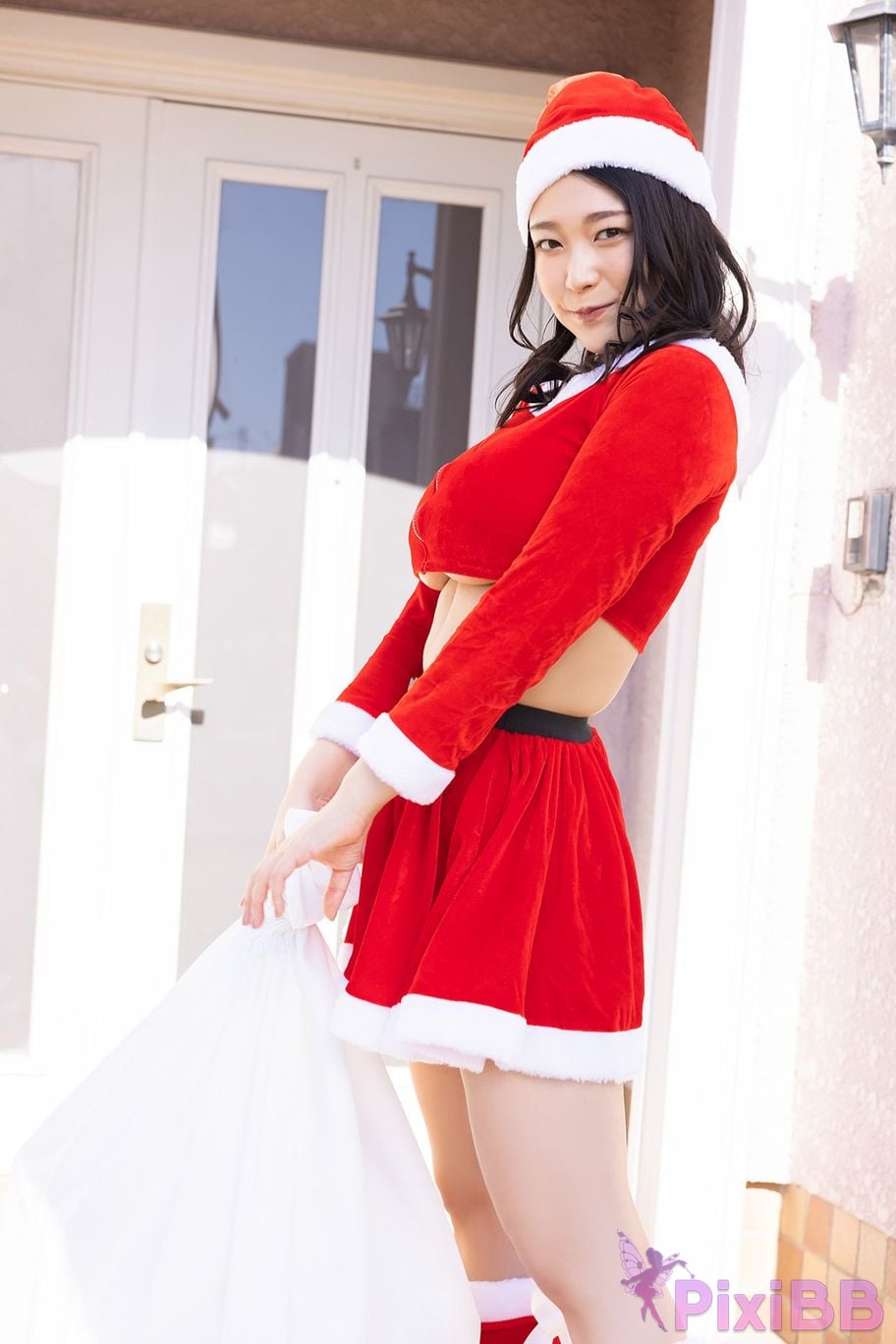 Japanese Idol Fubuki Kei Asa Gei Secret digital photo book J Cup Santa has arrived PixiBB.COM 003
