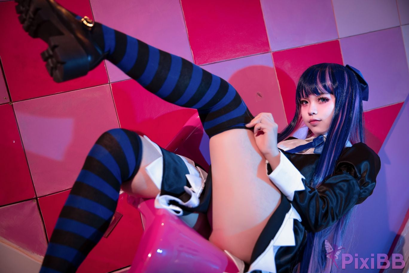 Cosplayer G44 wont get hurt Garter Angel Stork towel PixiBB.COM 010