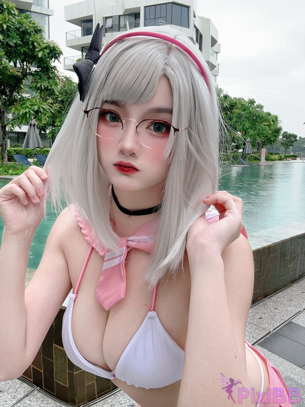 Cosplayer Xiaoyukiko small fish Water Power Neon PixiBB.COM 011