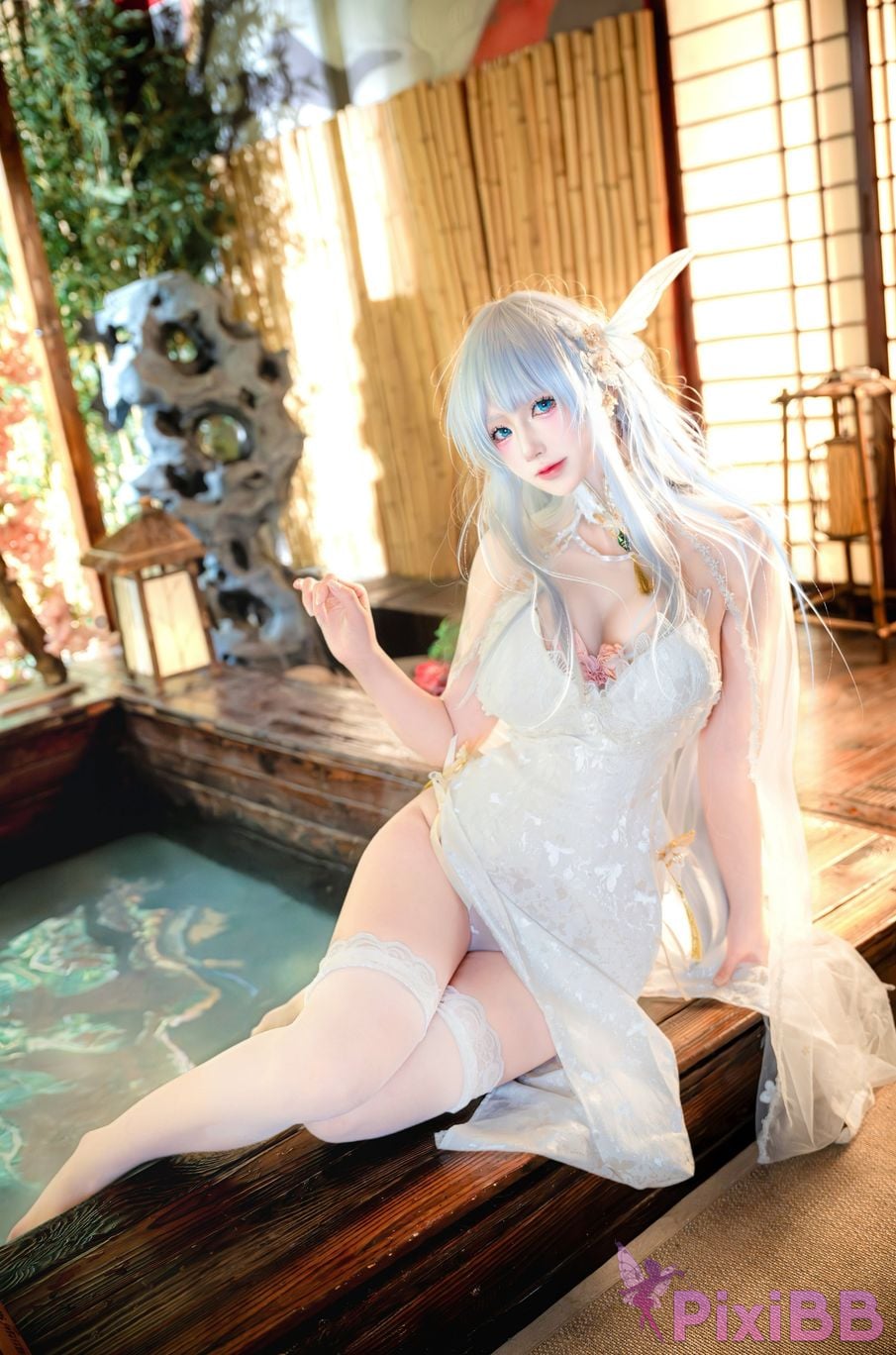 Cosplayer Saionji Nange Albion New Year Cheongsam PixiBB.COM 001